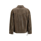 Brown Calf Leather Bos Taurus Leather Jacket