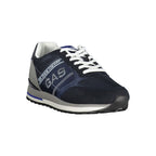 Blue Polyurethane Mens Sneaker