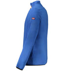 Blu Polyester Men Sweatshirt