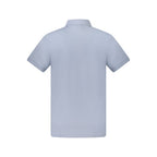 Light Blue Cotton Men's Polo