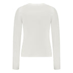 White Cotton Women T-Shirt