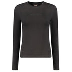Black Cotton Women's T-Shirt