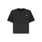 Black Cotton Women T-Shirt