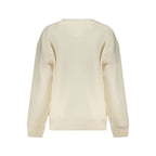 White Cotton Women Sweatshirt