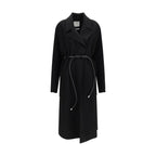 Black Wool Oves Aries Coat