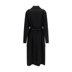 Black Wool Oves Aries Coat