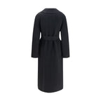 Black Wool Oves Aries Coat