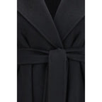 Black Wool Oves Aries Coat