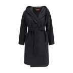 Black Wool Oves Aries Coat