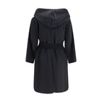 Black Wool Oves Aries Coat