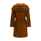 Brown Wool Oves Aries Coat