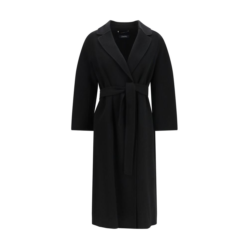 Black Wool Oves Aries Coat