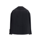 Black Wool Oves Aries Coat