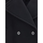 Black Wool Oves Aries Coat