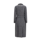 Gray Alpaca Vicugna Pacos Coat