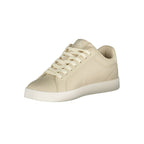 Beige Polyurethane Womens Sneaker