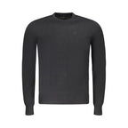 Black Fabric Men's Sweater
