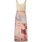 Pink Viscose Women's Dress