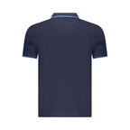 Blue Cotton Men's Polo Shirt