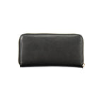 Black Polyurethane Women's Wallet