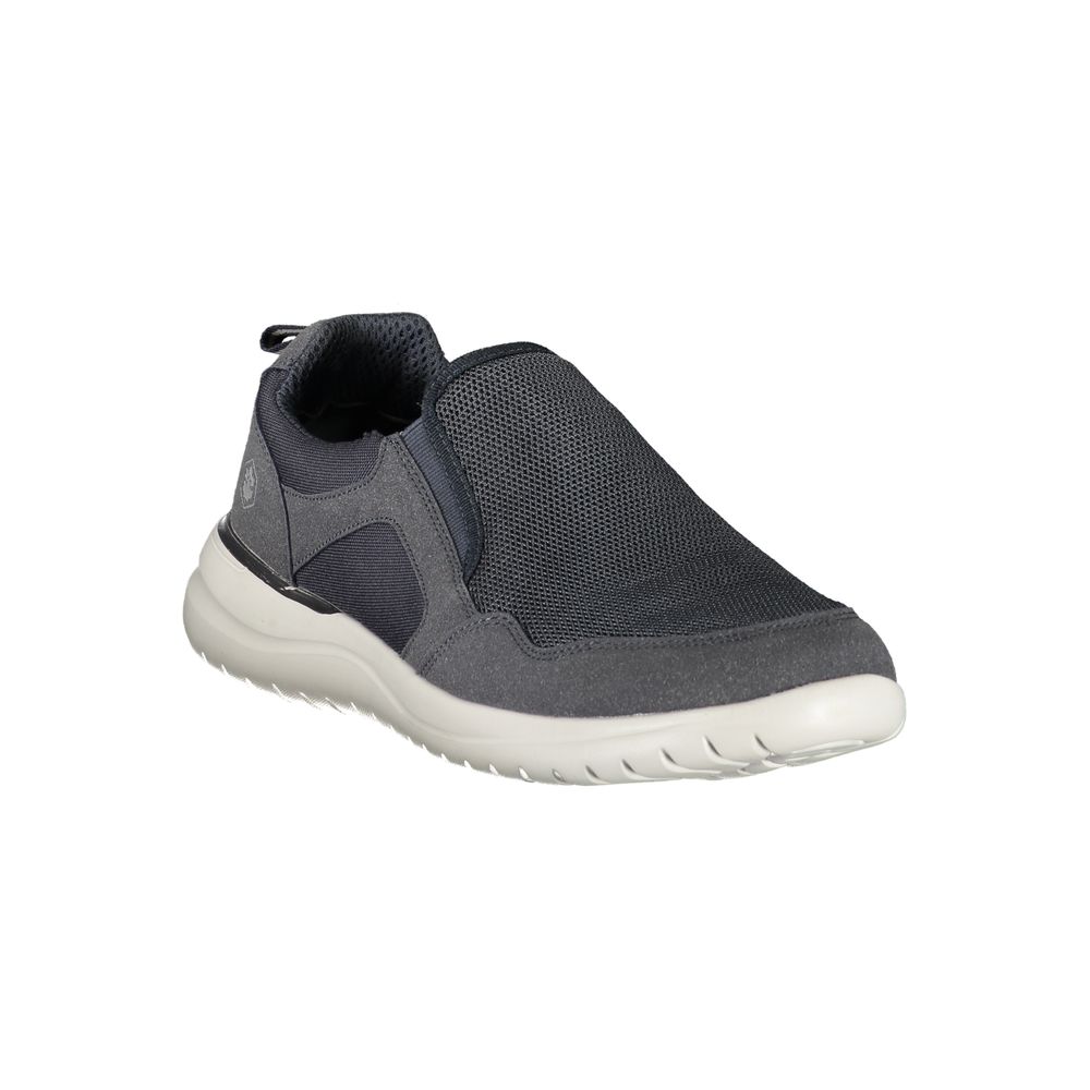 Blue Polyester Men's Sneaker