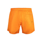 Orange Polyester Swim Shorts
