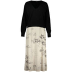 White Polyester Casual Dress