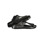 Black Plastic Flip-Flop Sandals