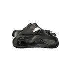 Black Plastic Flip-Flop Sandals