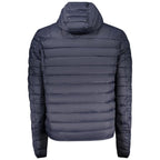 Blue Polyester Mens Jacket