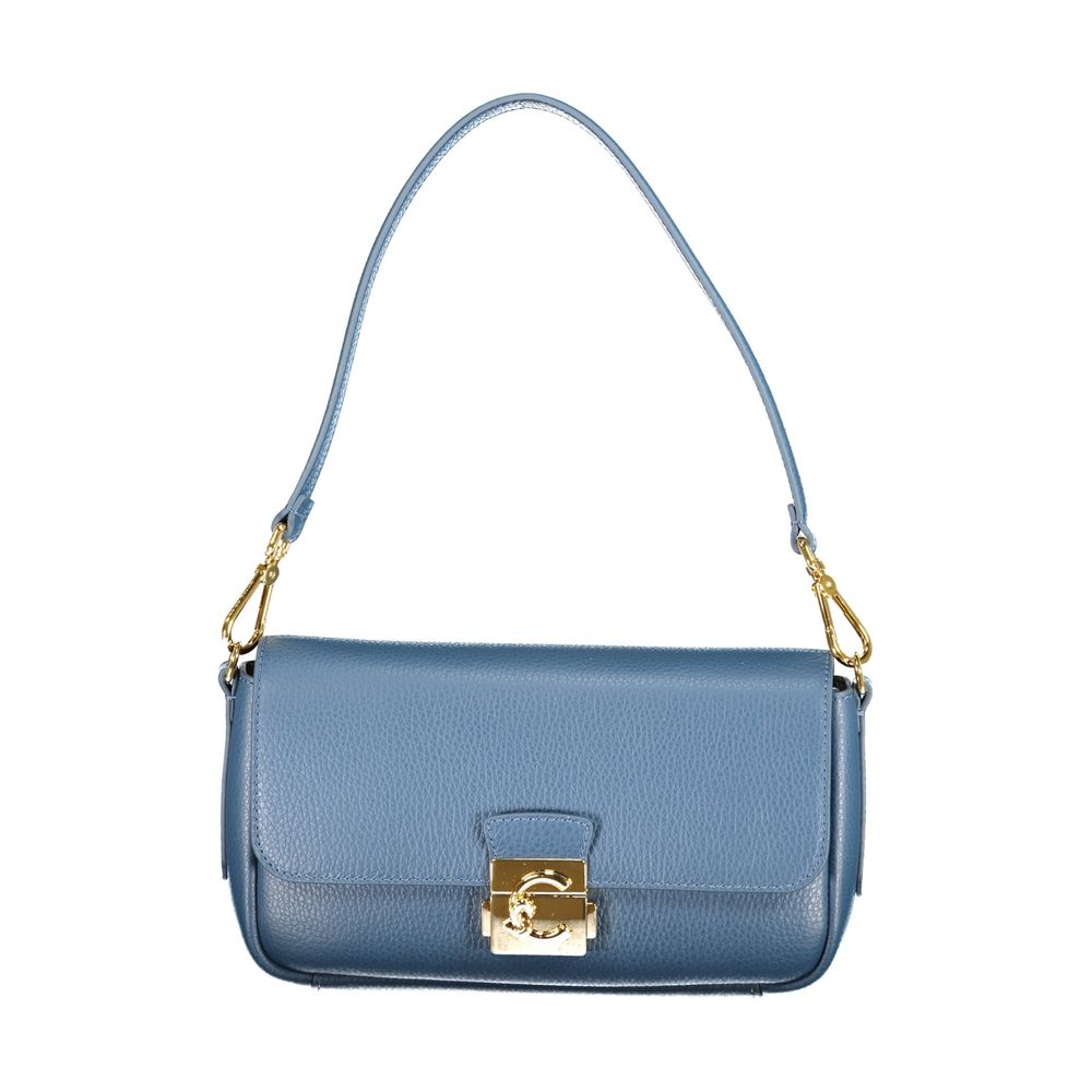 Blue Leather Handbag