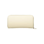 Beige Polyurethane Women Wallet