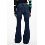 Blue Cotton Womens Jean