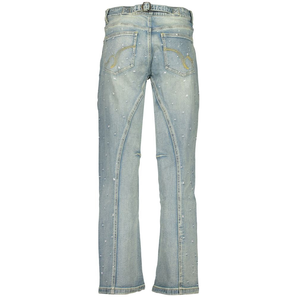 Azzurro Cotton Women's Jeans