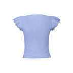 Blue Polyester T-Shirt