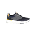 Blue Polyester Athletic Sneakers