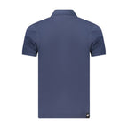 Blue Cotton Men's Polo Shirt