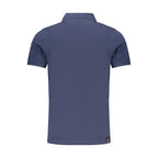 Blue Cotton Men's Polo Shirt