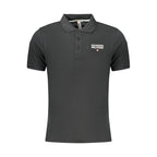 Black Cotton Polo Shirt