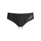 Black Elastane Swim Briefs