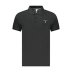 Black Cotton Polo Shirt
