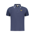 Blue Cotton Men's Polo Shirt