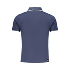 Blue Cotton Men's Polo Shirt