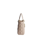 Beige Lamb Leather Shoulder Bag