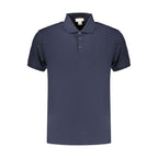 Blue Cotton Men's Polo Shirt