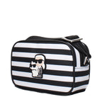 Black Fabric Crossbody Bag