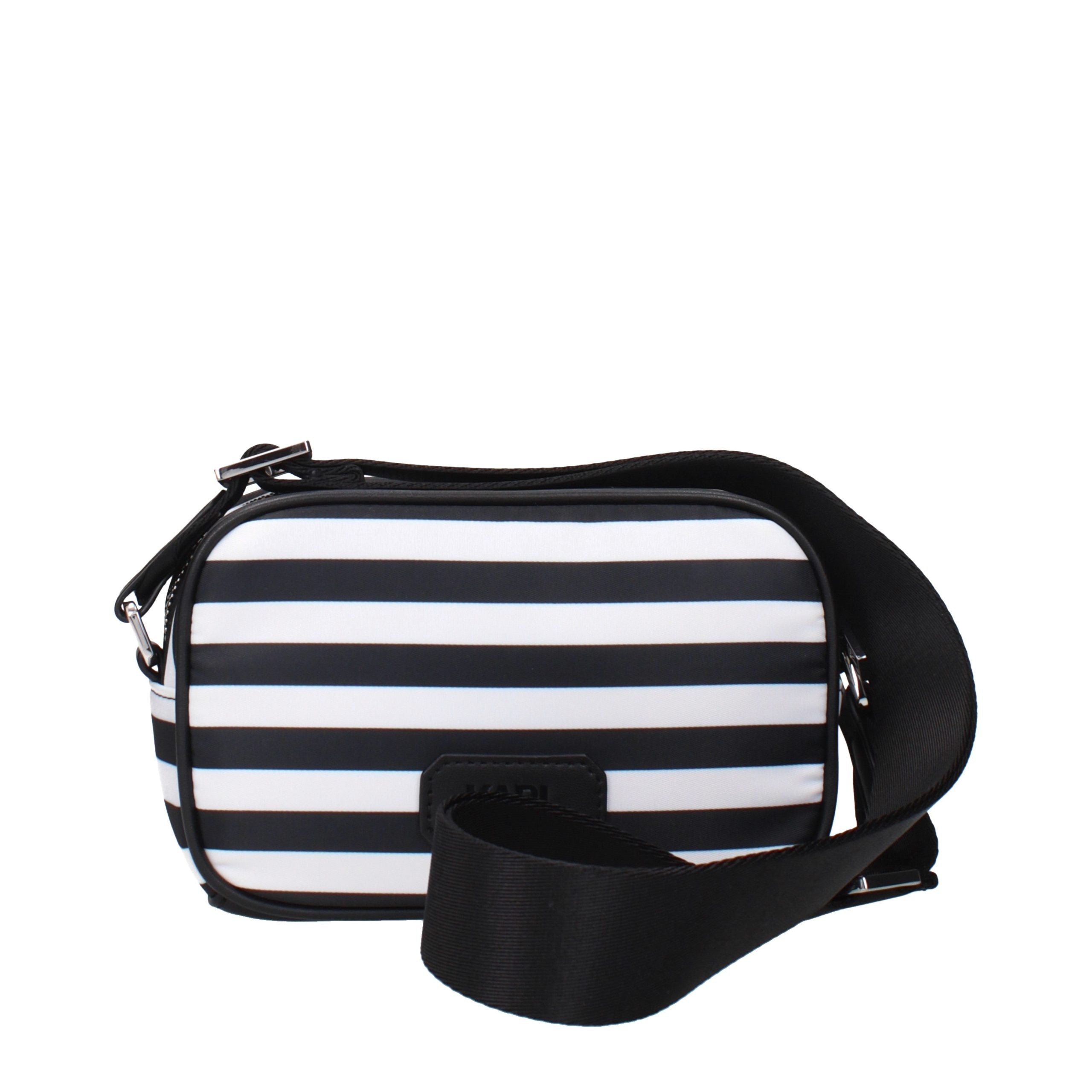 Black Fabric Crossbody Bag