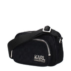 Black Fabric Crossbody Bag