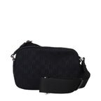 Black Fabric Crossbody Bag