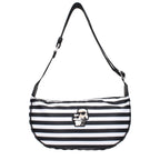 Black Fabric Crossbody Bag